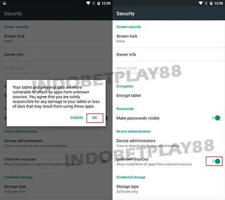 cara install apk android